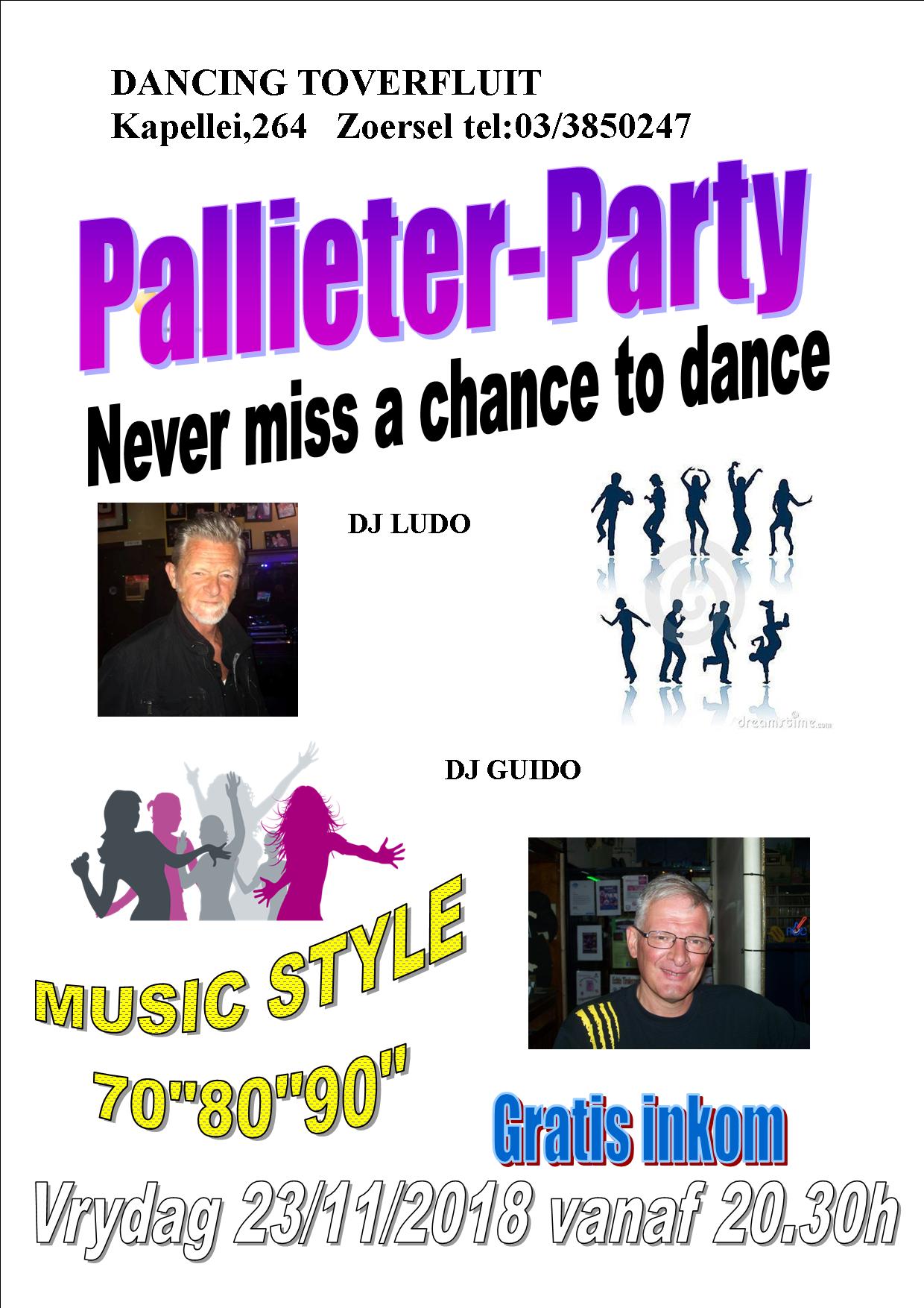 Pallieter Party affiche op 23/11/2018